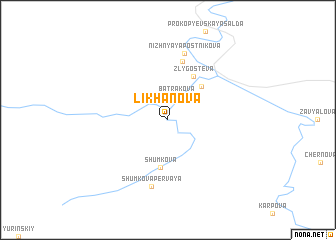 map of Likhanova