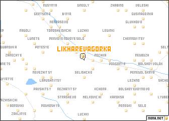 map of Likharëva Gorka