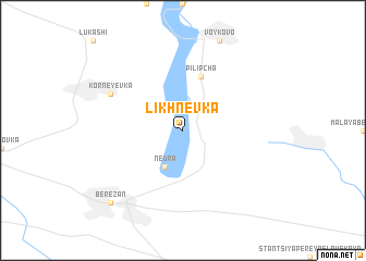 map of Likhnëvka