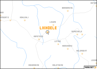 map of Likhoele