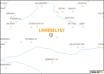 map of Likhoselʼtsy