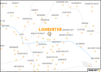 map of Likhovatka