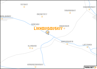 map of Likhovidovskiy