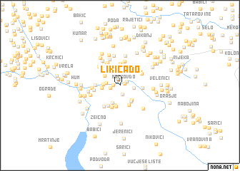 map of Likića Do