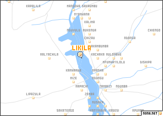 map of Likila