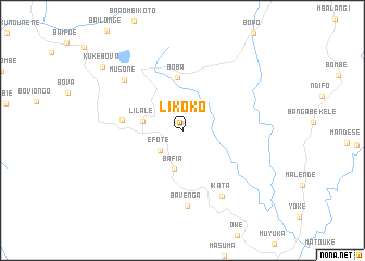 map of Likoko