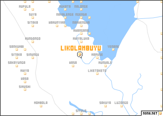 map of Likolambuyu
