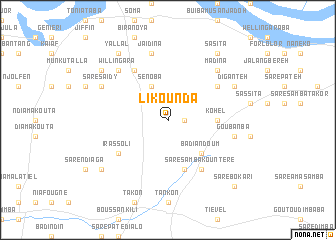 map of Li Kounda