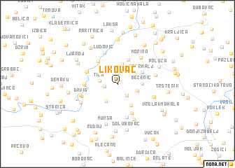 map of Likovac