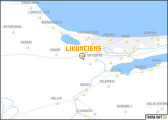 map of Līkumciems