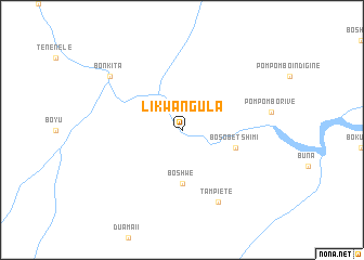 map of Likwangula