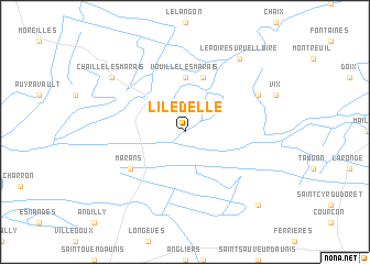 map of LʼÎle-dʼElle