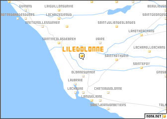 map of LʼÎle-dʼOlonne