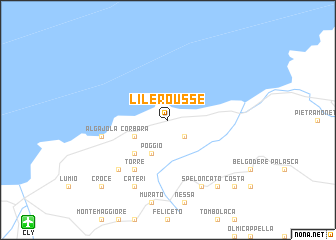 map of LʼÎle-Rousse