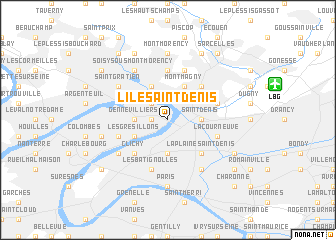 map of LʼÎle-Saint-Denis