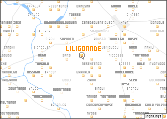 map of Liligonndé