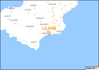 map of Lilikás