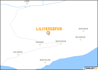 map of Liliyengofka
