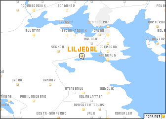 map of Liljedal