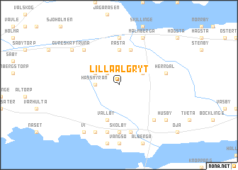 map of Lilla Algryt