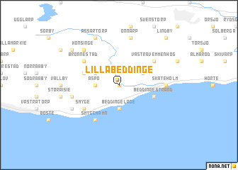 map of Lilla Beddinge