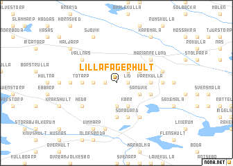 map of Lilla Fagerhult