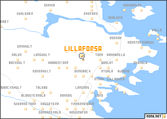 map of Lilla Forsa