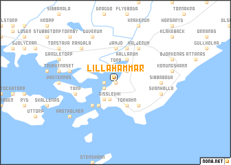 map of Lilla Hammar