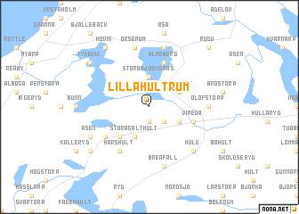 map of Lilla Hultrum