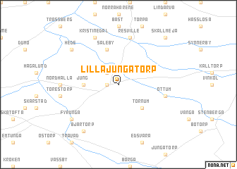 map of Lilla Jungatorp