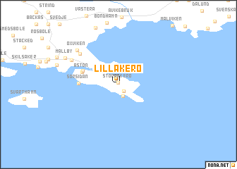 map of Lill-Åkerö