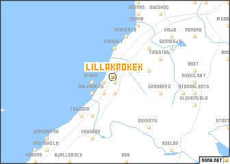 map of Lilla Krokek
