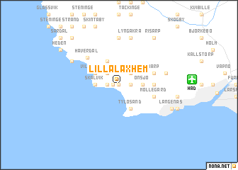 map of Lilla Laxhem