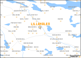 map of Lilla Målen