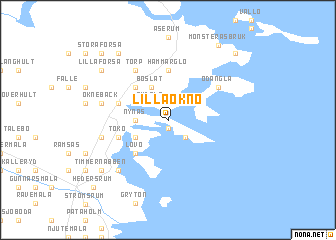 map of Lilla Oknö