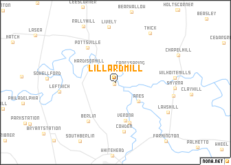 map of Lillard Mill