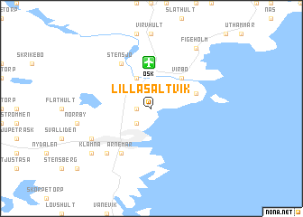 map of Lilla Saltvik