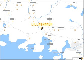 map of Lilla Skanum