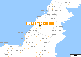 map of Lilla Stacketorp