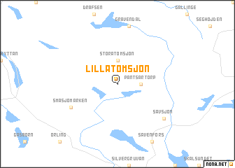 map of Lilla Tomsjön