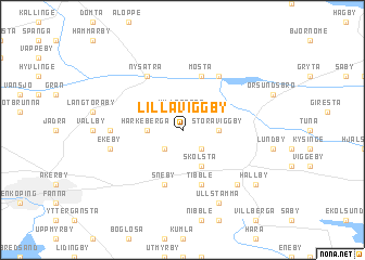 map of Lilla Viggby