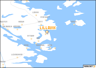 map of Lilla Vik