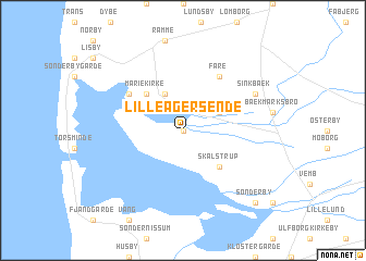 map of Lille Agersende