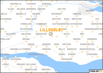 map of Lille Dalby