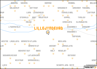 map of Lille Jyndevad