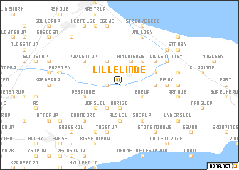 map of Lille Linde