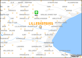 map of Lille Skensved