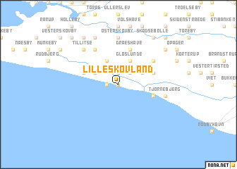 map of Lilleskovland