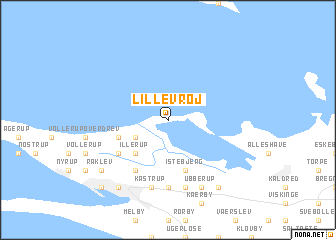 map of Lille Vrøj