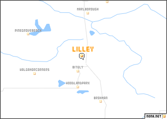 map of Lilley